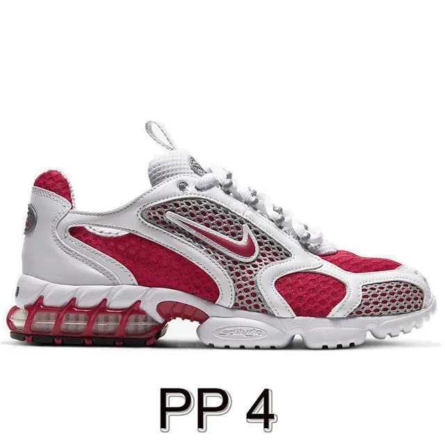 2020 Men Air Zoom Spiridon Cage 2 Fossil Triple Black White UPTOWN Women Air Mid '07 Sports Sneakers Running Shoes