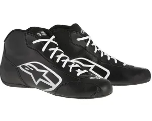 ALPINESTARS TECH 1-KSTART SHOE BLACK WHITE SZ 11.5