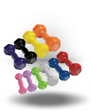 Body Solid 1-10 lb. Vinyl Dumbbell Set