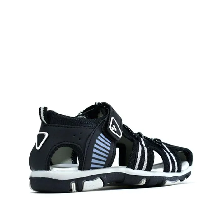 Boys Outdoor Closed Toe Sandals Black/Grey