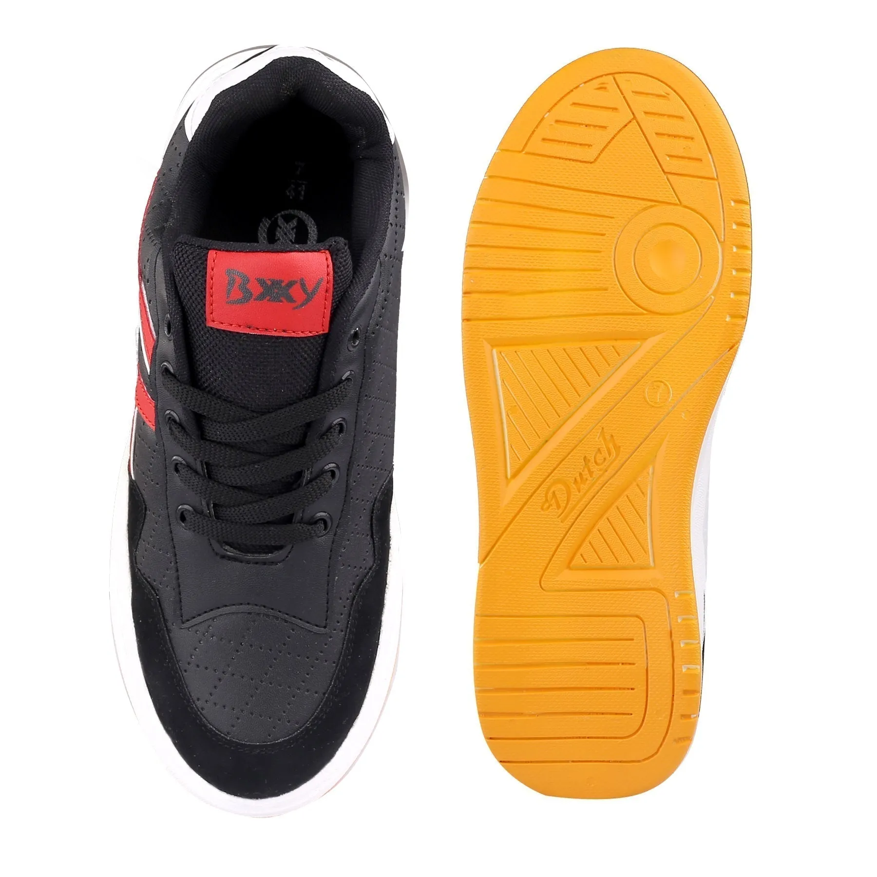 Bxxy's Men's Vegan Leather Sports Shoes
