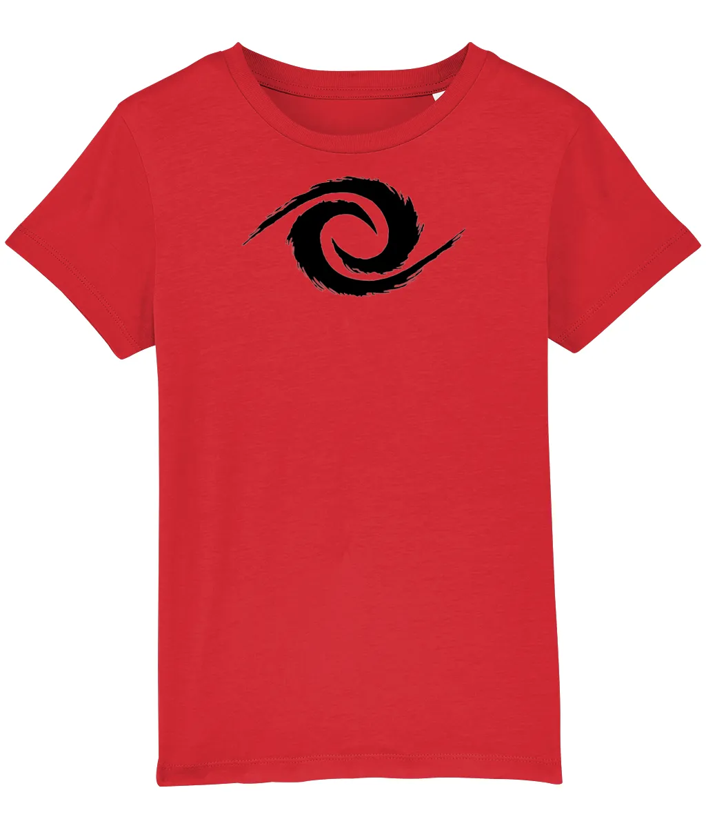 Kids Parkour Tee - Black Swirl & Banner