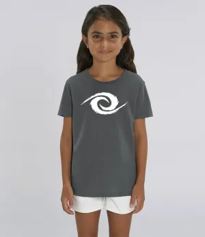 Kids Parkour Tee - White Swirl & Banner