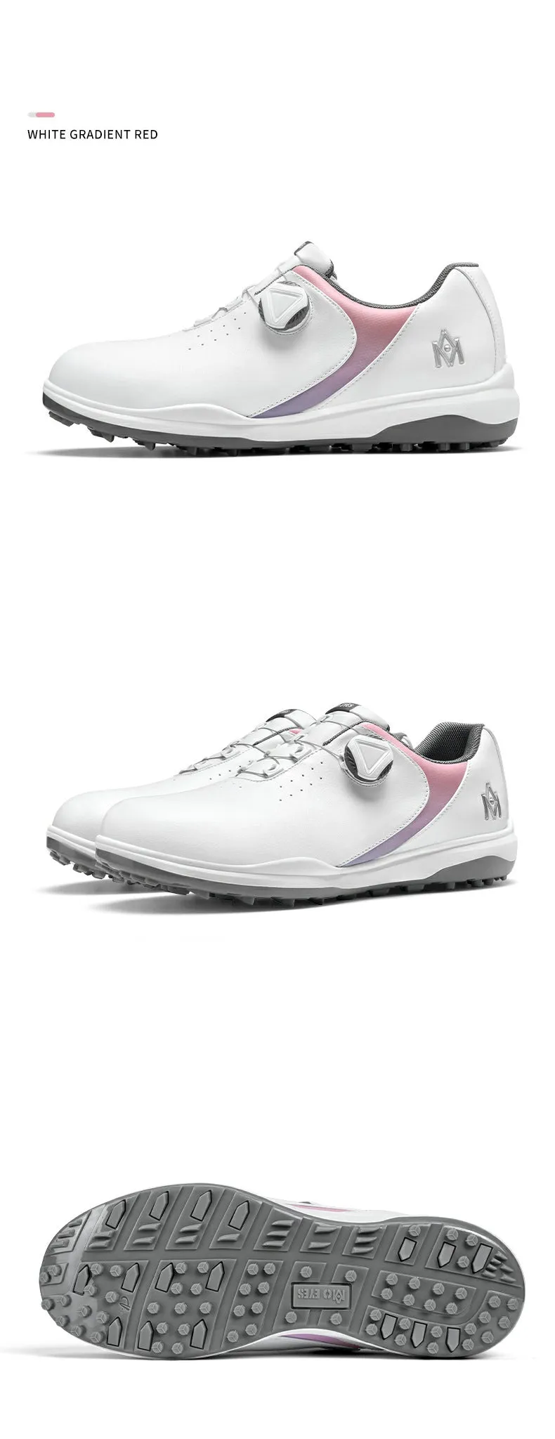 MOEYES M22XZ04 womens waterproof golf shoe high quality luxury brand anti skid golf shoes