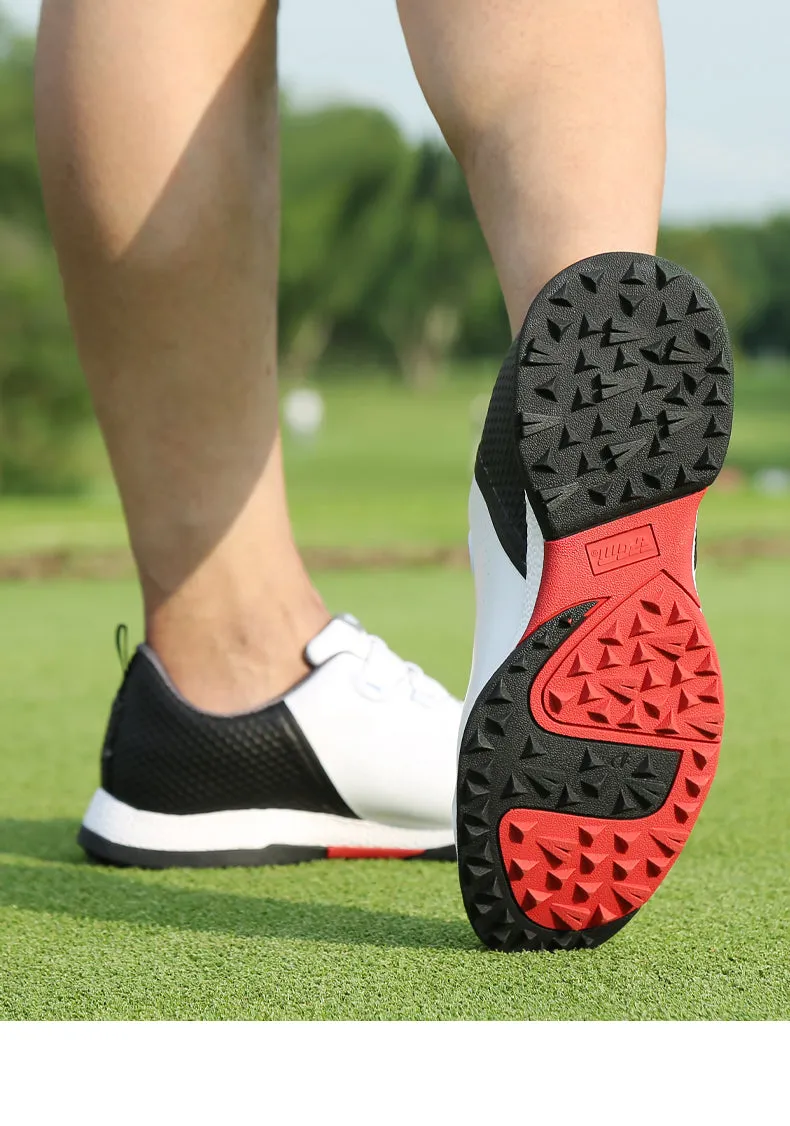 PGM XZ216 white leather golf shoe made in China waterproof golf shoes