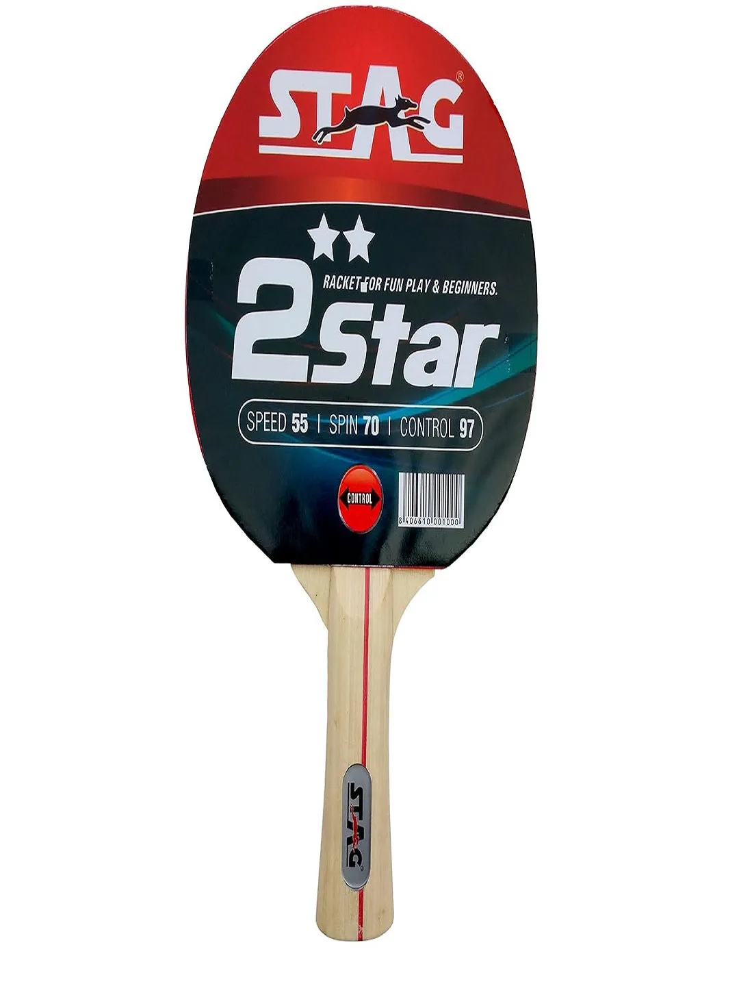 Stag 2 Star Table Tennis Playset, 2 Racket with 3 Balls