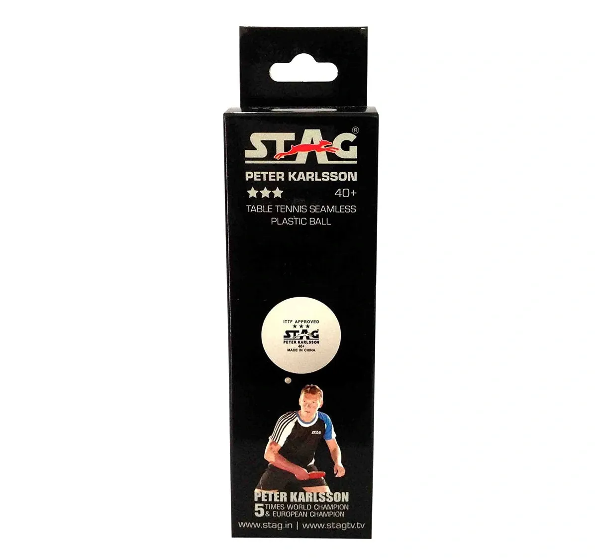 Stag 3 Star 40  Plastic Table Tennis Ball