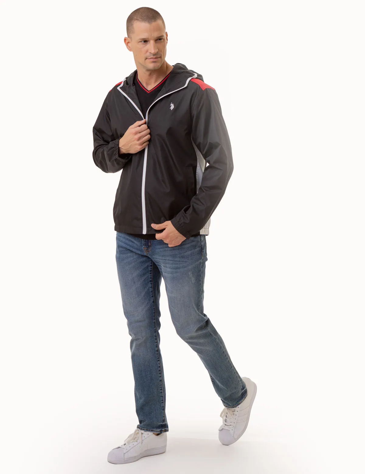 USPA SPORT COLORBLOCK WINDBREAKER