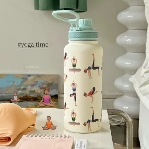 Yoga Girls Portable Stainless Steel Sports Water Cup